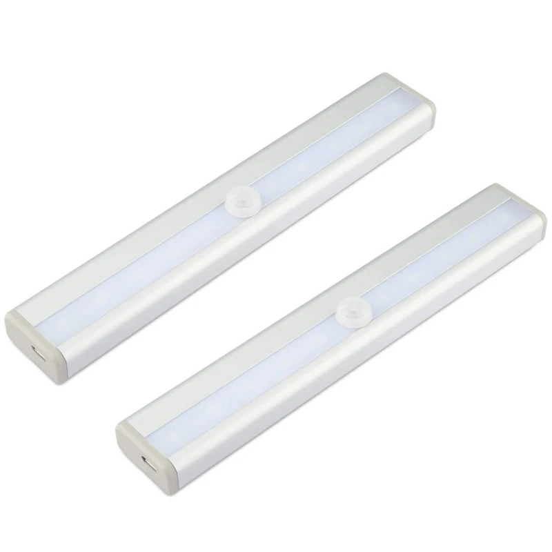 

Homelife Motion Sensor Magnetic Led Lights for Closet Wireless Rechargeable,Stick on Anywhere for /Wardrobe/Drawer/Cupboard,Whit