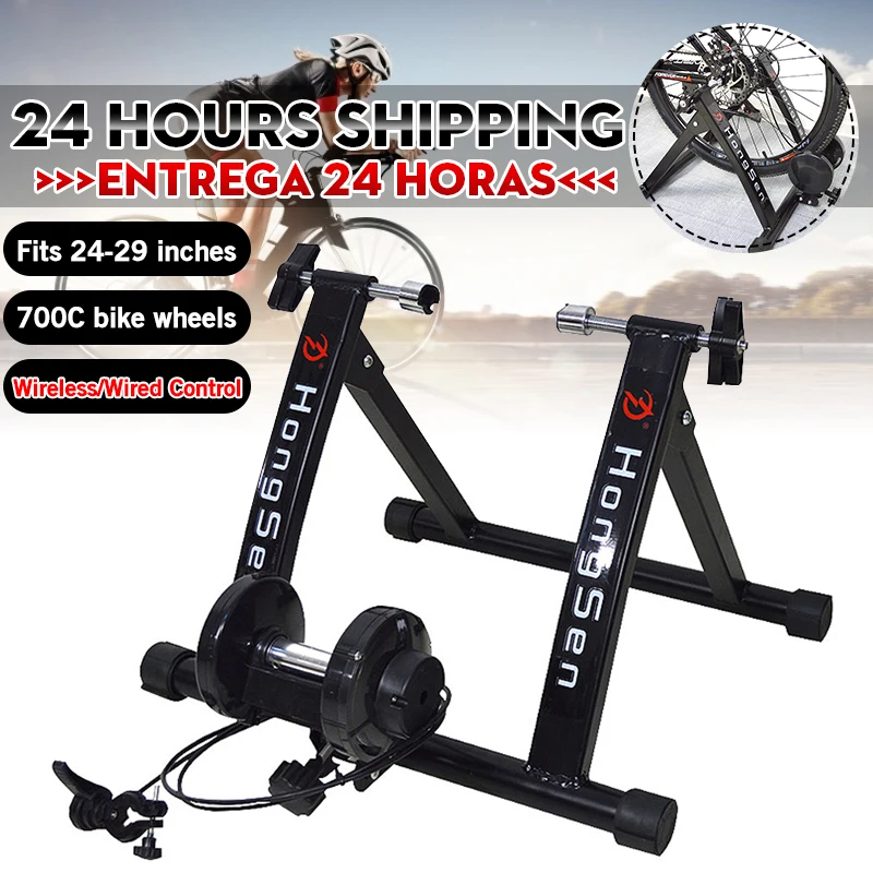 Free Indoor Exercise Bicycle Trainer 6 Levels Home Bike Trainer MTB Road Bike Cycling Training Roller Bicycle Rack Holder Stand afbeelding