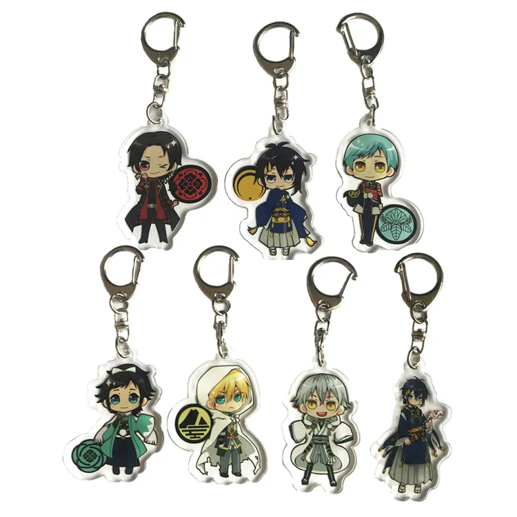 Меч Flurry аниме-атрибутика пластиковый прозрачный двусторонний акриловый кулон брелок оптом настраиваемый подарок