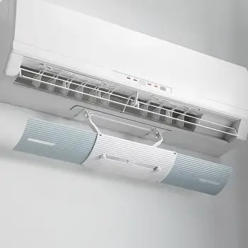 

Adjustable Air Conditioner Cover PP Airconditioner Deflector Baffle Shield Wind Guide Month Straight Anti-wind Shield Dropship