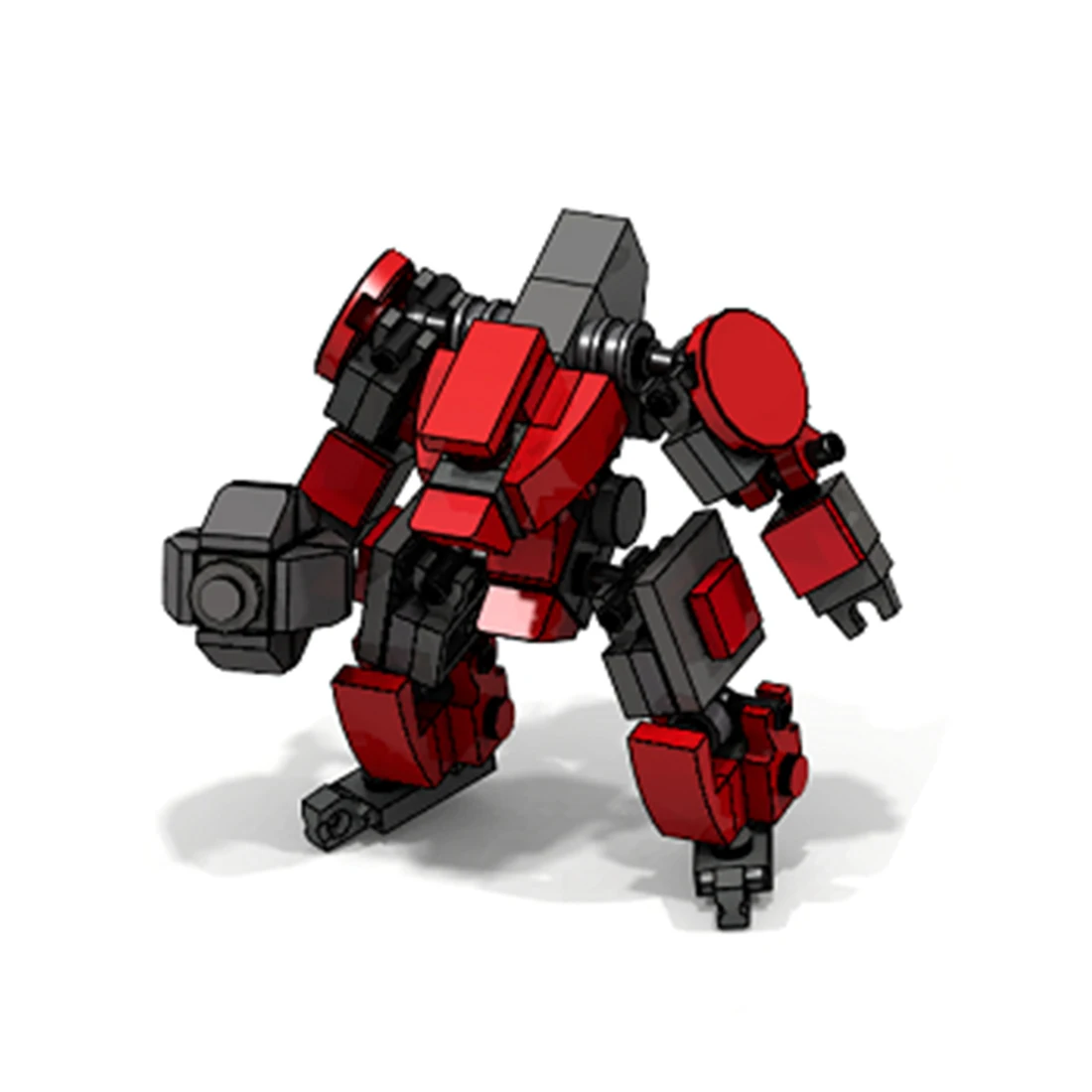 

100Pcs Moc Mini Mecha Fighting Warfare Soldier Model Assembly Small Particle Building Blocks Educational Toy Set - Red 027-1