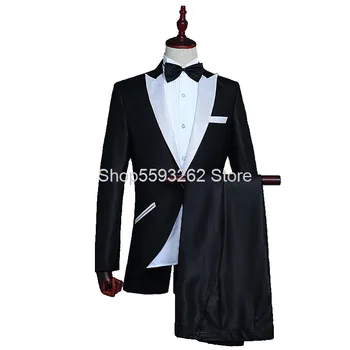 

Magician Small Dovetail Suit Men Meisheng Chorus Command Performance Dress Coat Nightclub Bar Host
