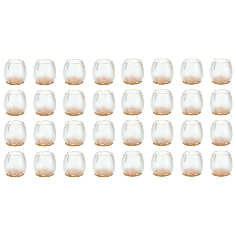 32Pcs Chair Leg Silicone Caps Pad Furniture Table Feet Cover Floor Protector(12-16mm) afbeelding