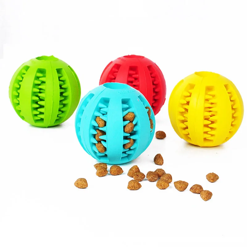 Pet Sof собака игрушки Еда резиновый мяч собачьих зубов очистки Еда игровые шары щенок игрушки-жвачки