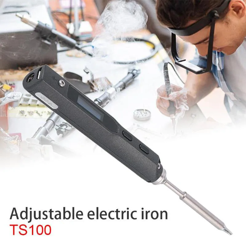 

65W Mini Electric Digital TS100 Soldering Irons Welding Equipment machine Tools Kit OLED Adjustable Temperature Welding tip pen
