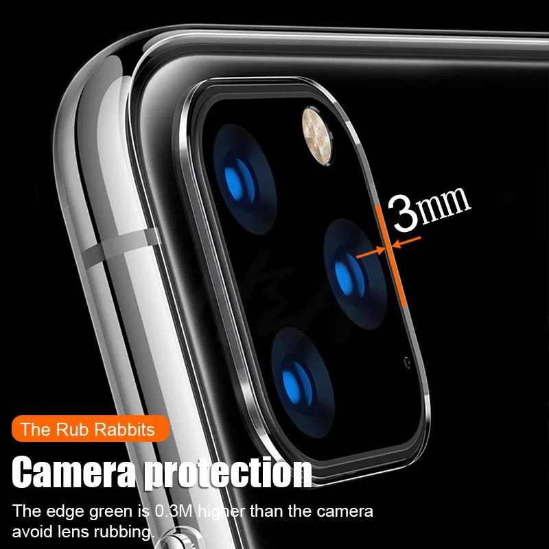 Ультратонкий Прозрачный чехол для Apple iPhone 11 Pro Max, чехлы, прозрачный мягкий ТПУ чехол Xs Max Xr X, чехол для телефона