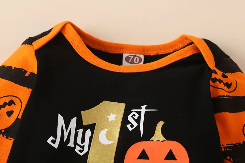 baby outfit matching set My First Halloween Baby Clothes For Newborns Baby Romper Autumn Winter Boy/Girl Clothes Long Sleeve Infant Halloween Costume Set baby clothing set long sleeve	