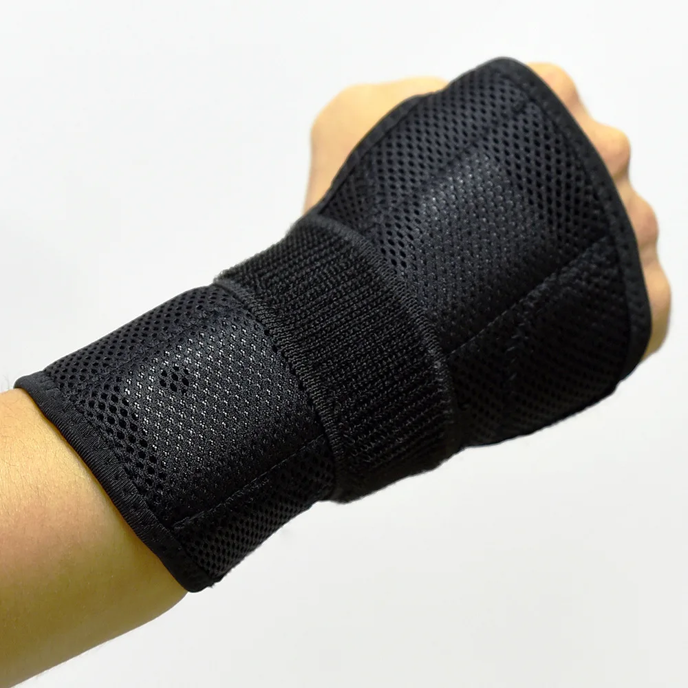 1pcs Wrist Support Joint Injury Fracture Fixation Medical Supplies Detachable Adjustable Sport GYM Hand Brace Support Sweatbands - Цвет: Left hand