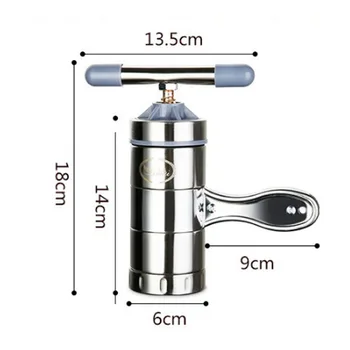 

Noodle Maker Household Manual Stainless Steel Pressing Machine Kitchen Tool Hollow Noodle Machine Handmade Noodle Machine