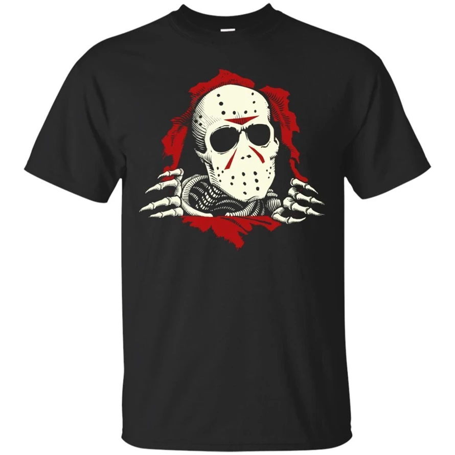 Футболка Jason Voorhees страшный ужас Пятница 13 футболка кошмар Хэллоуин Подростковый