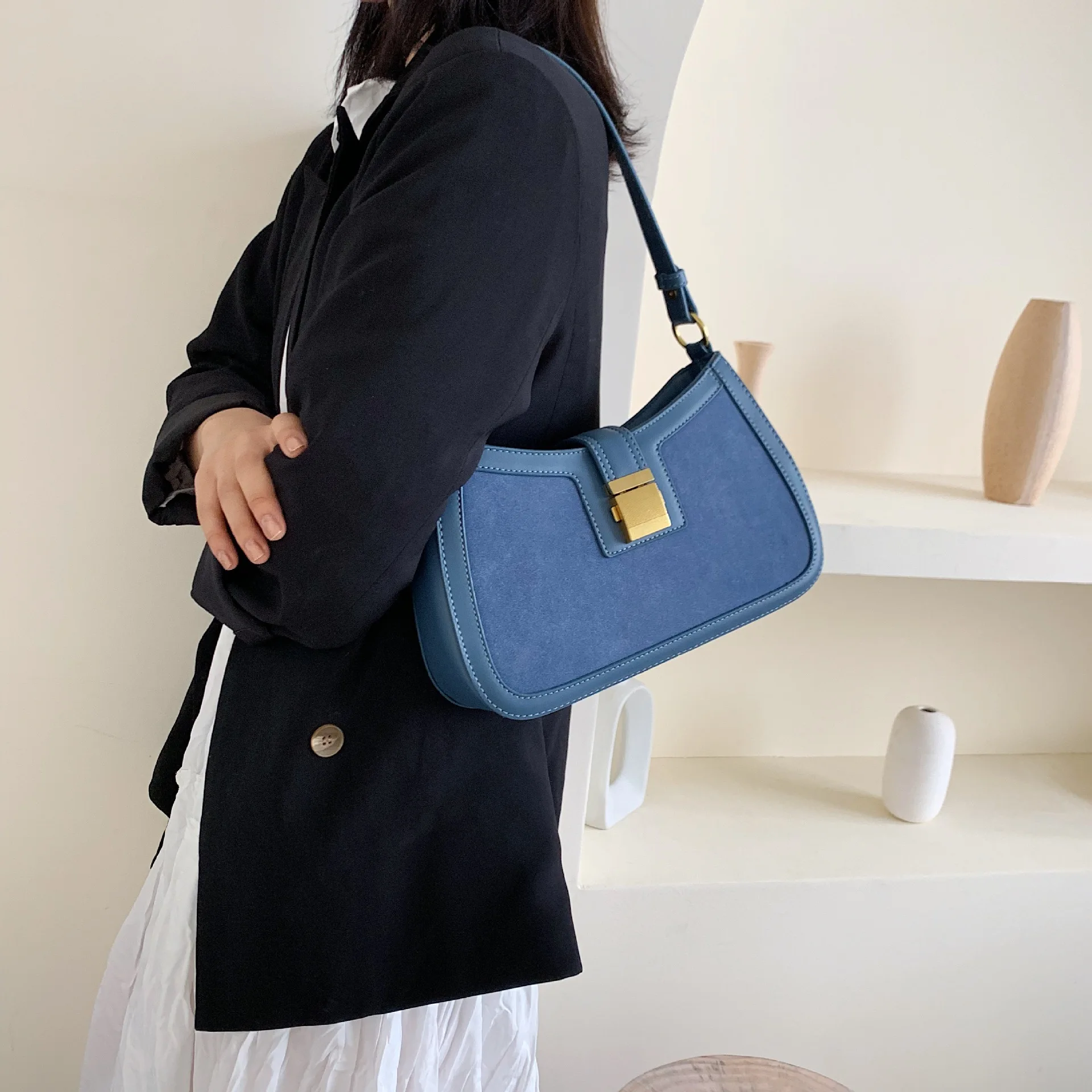 

Luxury Handbags Women Bags Designer 2019 Autumn Single Shoulder Slant Female Bag Hundred Take Commuter Roman Bag Underarm Bag