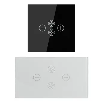 

Smart Wifi Fan Light Switch EU/US Ceiling Fan Lamp Switch Hands-free Voice Control Timer Setting Wireless Remote Control