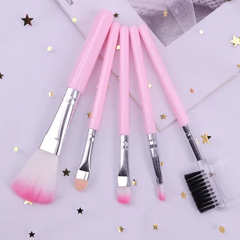

Fiber Makeup Brush 5Pcs Packaged Combination Makeup Brush Not Shed Makeup Brush Set Beauty Tool