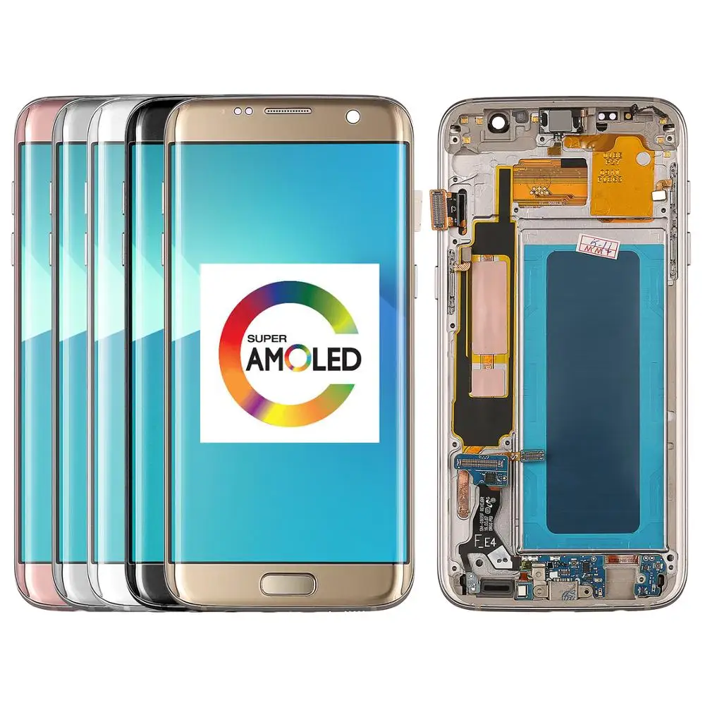 Высококачественный ЖК-дисплей s для samsung Galaxy S7 Edge G935F G935FD Super Amoled с кодирующий