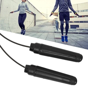 

Adjustable Length Jump Rope Gym Fitness Equipment Workout Skipping Speed Training Bear Load Loss Weight Jump Rope