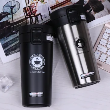 

380ml Portable Travel Coffee Mug Vacuum Flask Thermo Water Bottle Car Mug Thermocup Stainless Steel Tumbler Cup