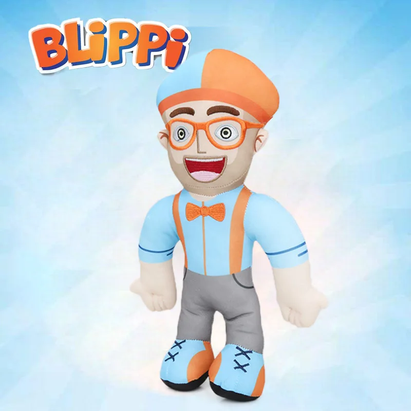 Плюшевая кукла Blippi 32 см Обучающие куклы для малышей мягкая игрушка косплея