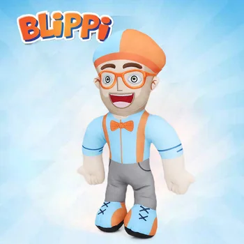 

Plush Blippi Doll 32cm Educational Dolls for Toddlers Soft Stuffed Toy Cosplay Prop Baby Gift