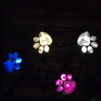

Garden Led Solar Paw Print Lights Lawn Light Outdoor Landscape Light Solar Light Cute Bear Paw Light