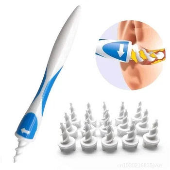 

Ear Care Clean Ear-pick Cleaner 16 Tips Spiral Smart Ear Cleaner Easy Earwax Removal Swab Kit Soft Flexible Safe Pain-free Tools