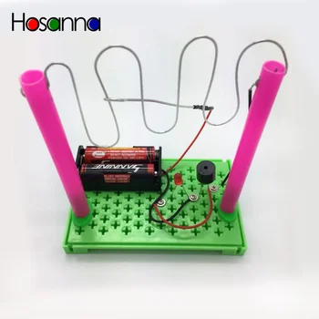 

Kids Educational Physics Science Toys Electric Keep Calm Crossing Game DIY Kit Light-up Learning Educational Toys for Children