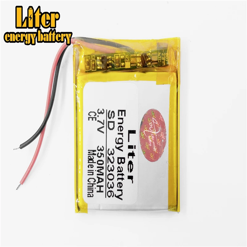 MP3/MP4 / mobile phone battery 323036 3.7V 350mAh lithium polymer batteries genuinepolymer