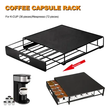 

Coffee Capsule Storage Rack Box Drawer Fit For Dolce Gusto K-cup Nespresso Capsules Storage Coffee Machine Base