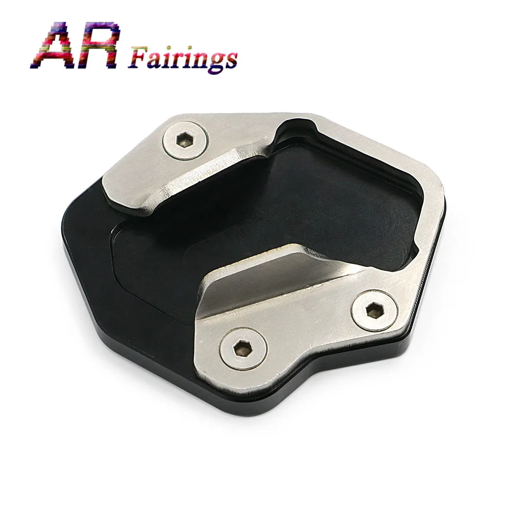 para triumph tiger motocicleta kickstand suporte lateral extensão placa base almofada pé suporte