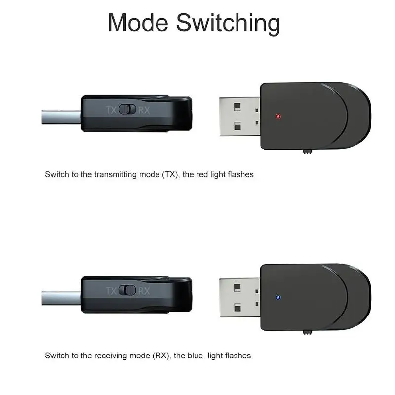 2-в-1 Bluetooth 5,0 Zender на гнев USB AUX 3,5 мм стерео Музыка Аудио KN330 беспроводной адаптер с мужской naar мужской аудио