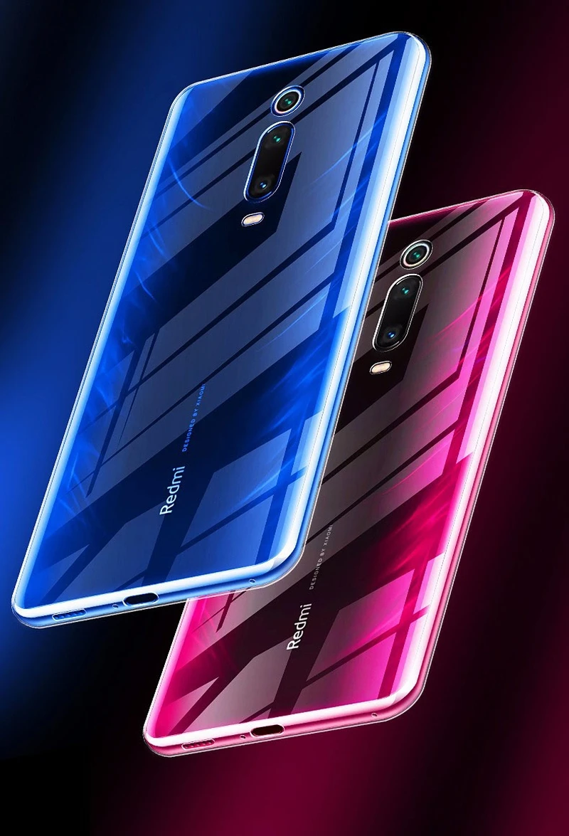 Прозрачный мягкий термополиуретановый силиконовый чехол для Xiaomi Redmi Note 8 7 Pro 6 S2 Примечание кожи красные, черные матовый Scrub чехол Redmi K20 7 Go Примечание 5 Plus