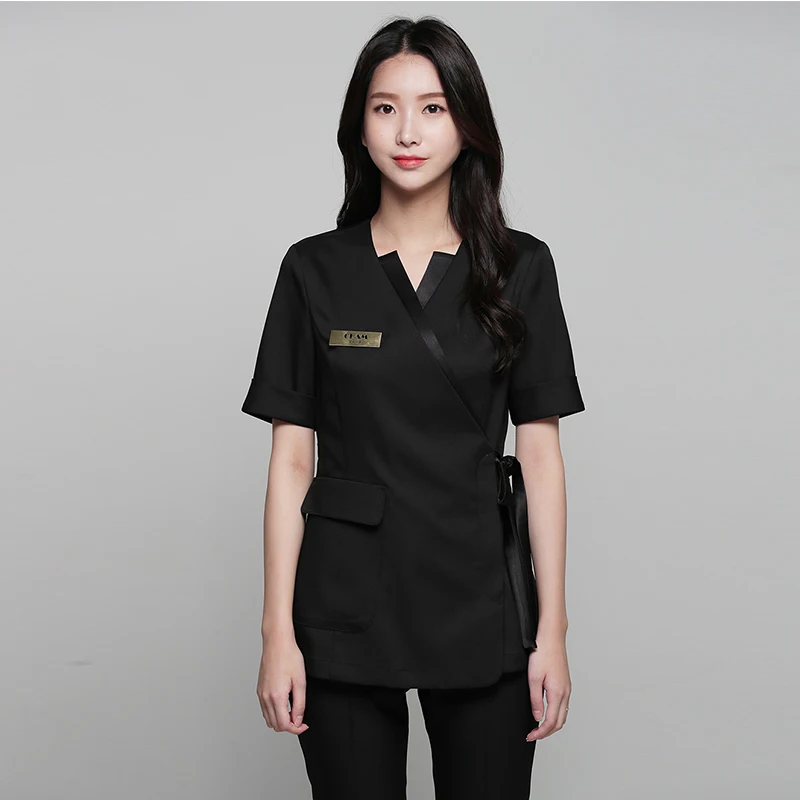 

Summer high-end spa health club beauty salon set beautician front desk uniform female plastic surgery hospital