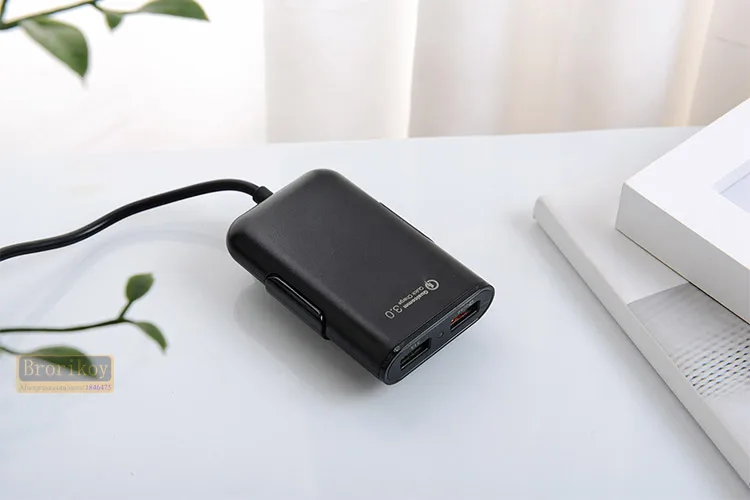 QC3.0 быстрое автомобильное зарядное устройство 4 USB для iPhone samsung Xiaomi Универсальный мобильный телефон QC 3,0 Быстрая зарядка 5 V/2.4A автомобильные зарядные устройства адаптер