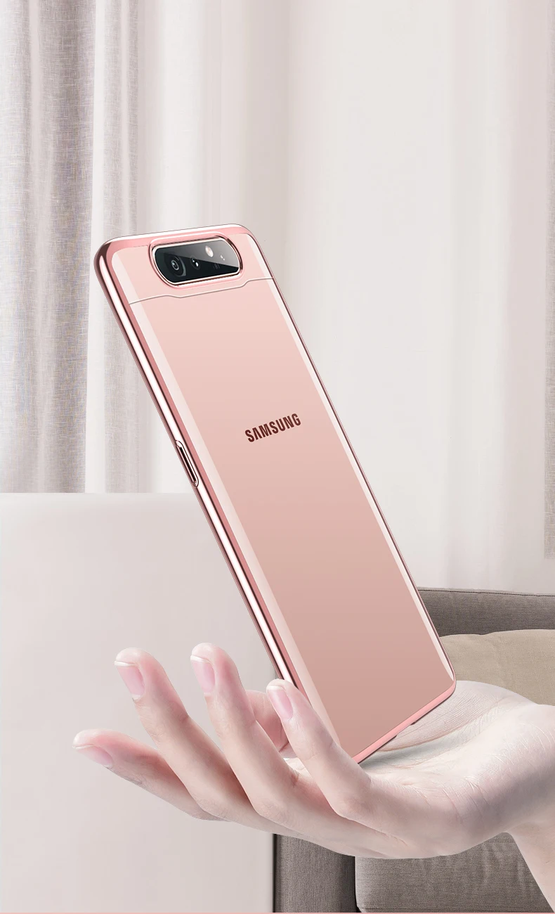 Чехол для samsung Galaxy A80, прозрачная защитная задняя крышка для samsung Galaxy A80, чехол для телефона, Fundas Coque