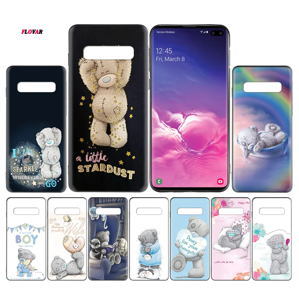 

Teddy Me To You Bears Black TPU Case Cover For Samsung Galaxy Note 8 9 10 10+ S8 S9 S10e Plus 5G A30 A50 A70 A30s A50s Coque