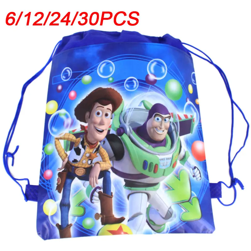 Happy Toy Story Drawstring Gift Bags Nonwoven Fabric Backpack Bag