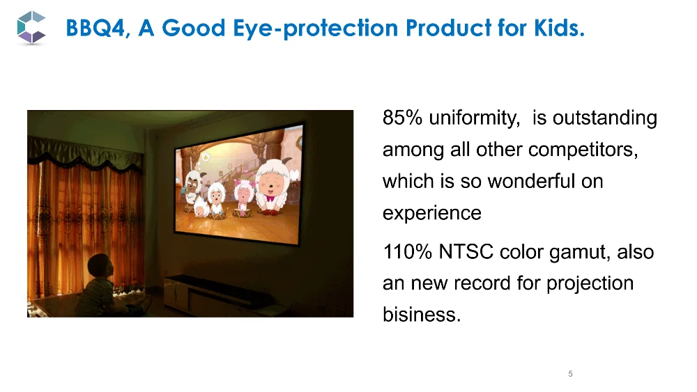 Android9.0 Portable Projector BBQ4--Big Step for LCD Projector_05