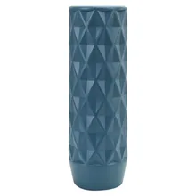 Цветочный контейнер в скандинавском стиле, прямая ваза оригами, ваза для цветов, пластиковая имитация глазури, ваза для украшения дома