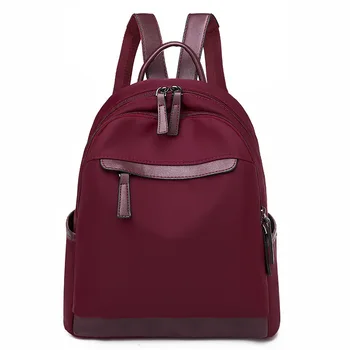 

2019 New Oxford Cloth Solid Color Waterproof Wear-resistant Backpack Travel Multifunctional Ladies Bag Mochila Mujer Sac A Dos