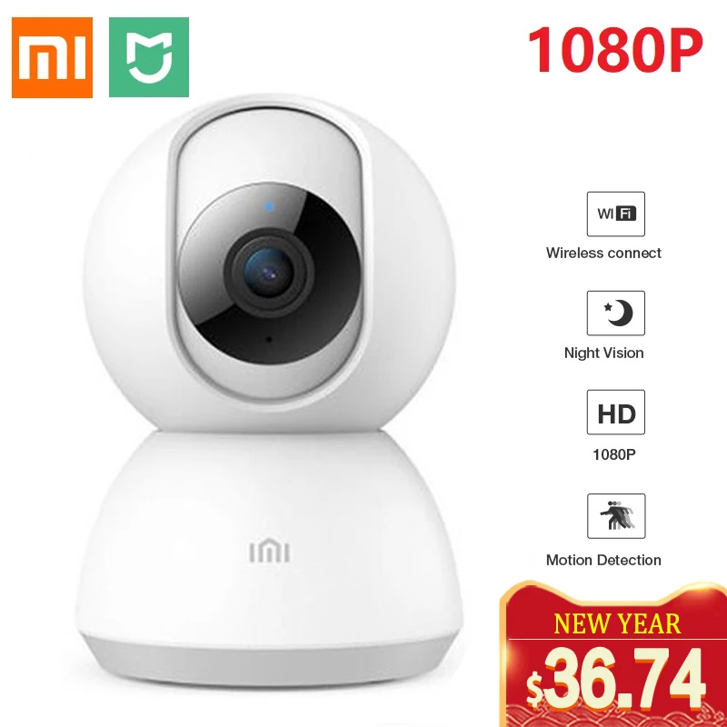 Умная камера Mijia chuangmi xiaobai, веб-камера 1080P HD, WiFi, панорамирование, ночное видение, 360 градусов, видео камера для просмотра, видеоняня Умная камера Mijia chuangmi xiaobai, веб-камера 1080P HD, WiFi, панорамирование, ночное видение, 360 градусов, видео камера для просмотра, видеоняня