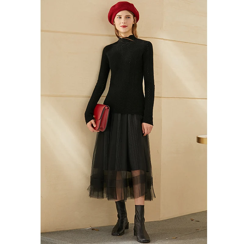 Amii Minimalism Winter Women's Sweater Fashion