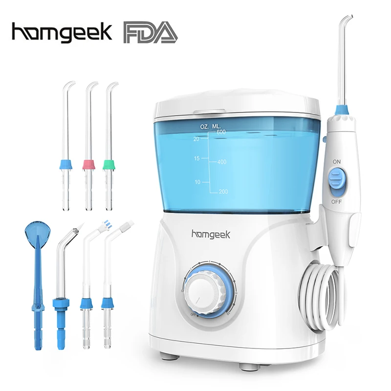 Homgeek Ирригатор для полости рта 600 мл водяной Флоссер ирригатор воды гигиены