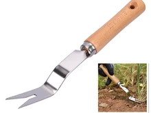 Garden Hand Weeder Tool Forked Head Puller Trimming Extractor Patio Garden Remove Grass Wood Handle Hand Transplanting Tool Garden Hand Weeder Tool Forked Head Puller Trimming Extractor Patio Garden Remove Grass Wood Handle Hand Transplanting Tool