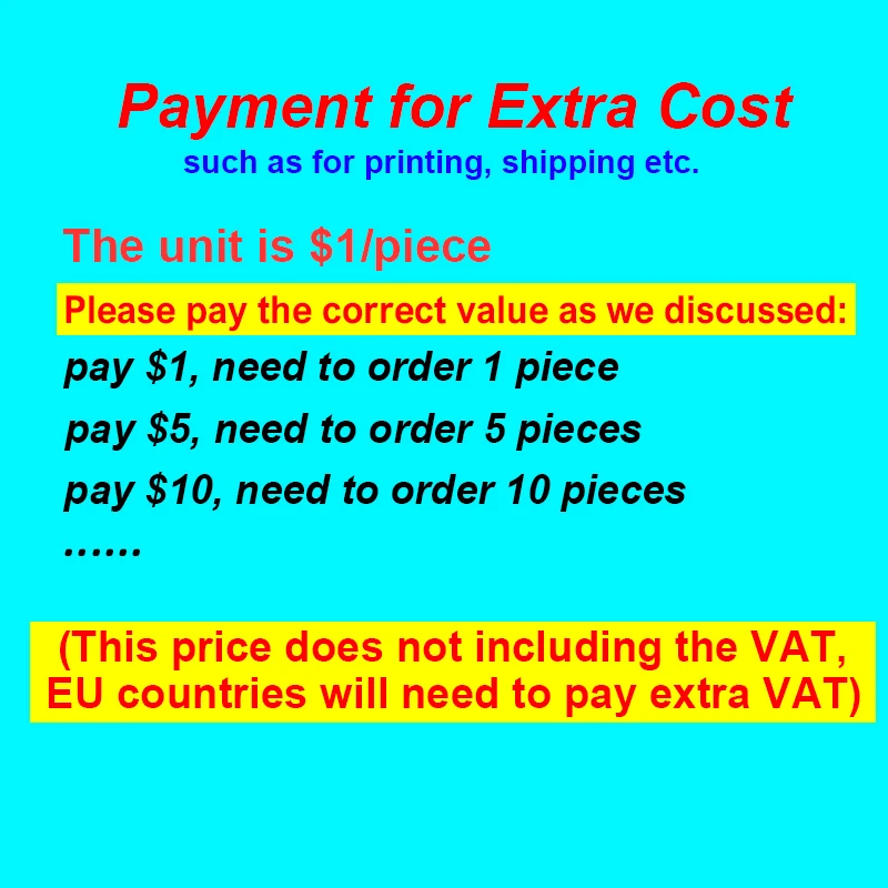 

Pay for the extra fees NEW