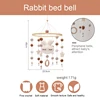 Baby Rattles Crib Mobiles Toy Cotton Rabbit Pendant Bed Bell Rotating Music Rattles For Cots Projection Infant Wooden Toys ► Photo 3/6