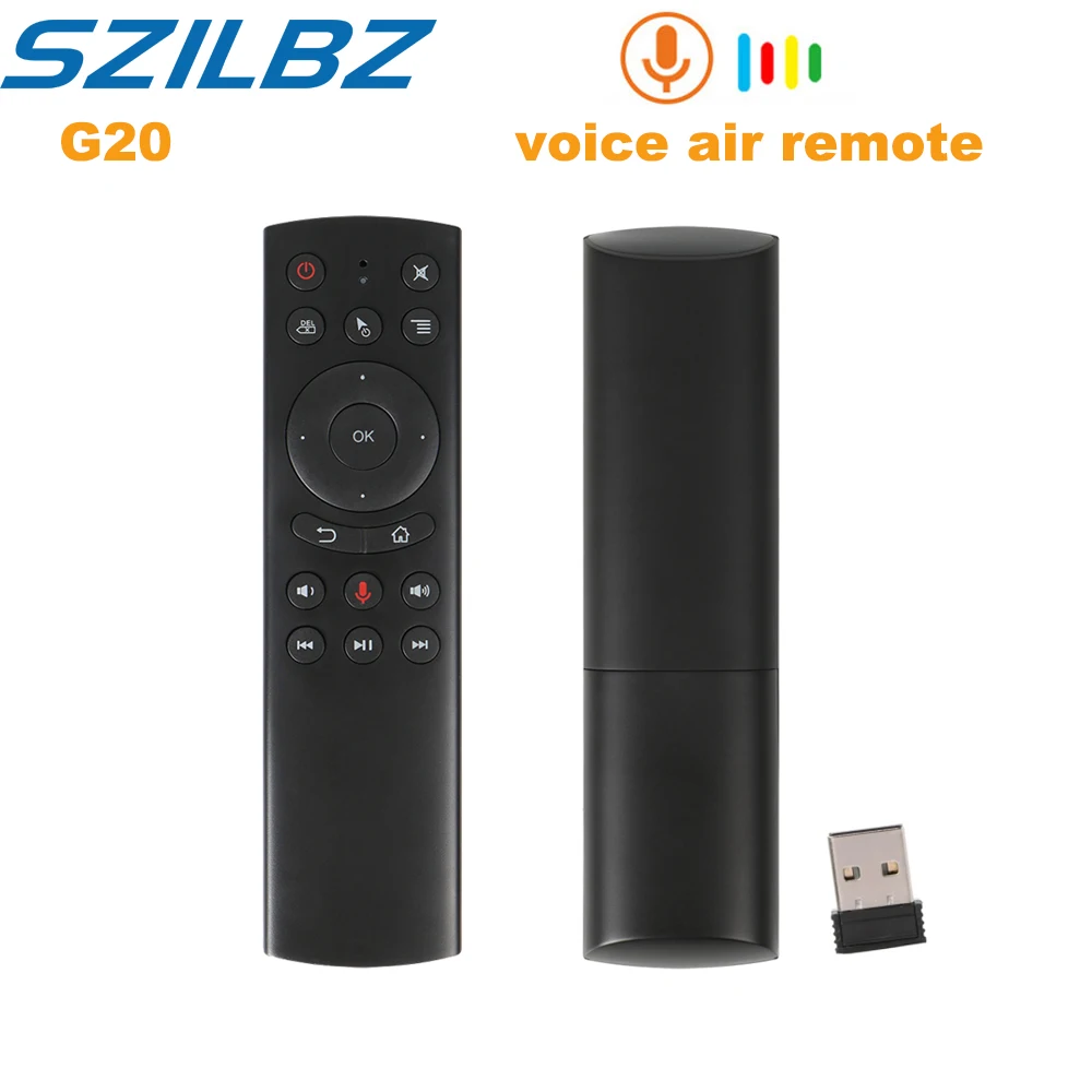 G20S 2,4G Беспроводная воздушная гироскоп мыши Голосовое управление зондирование универсальная мини клавиатура Пульт дистанционного управления для ПК Android tv Box