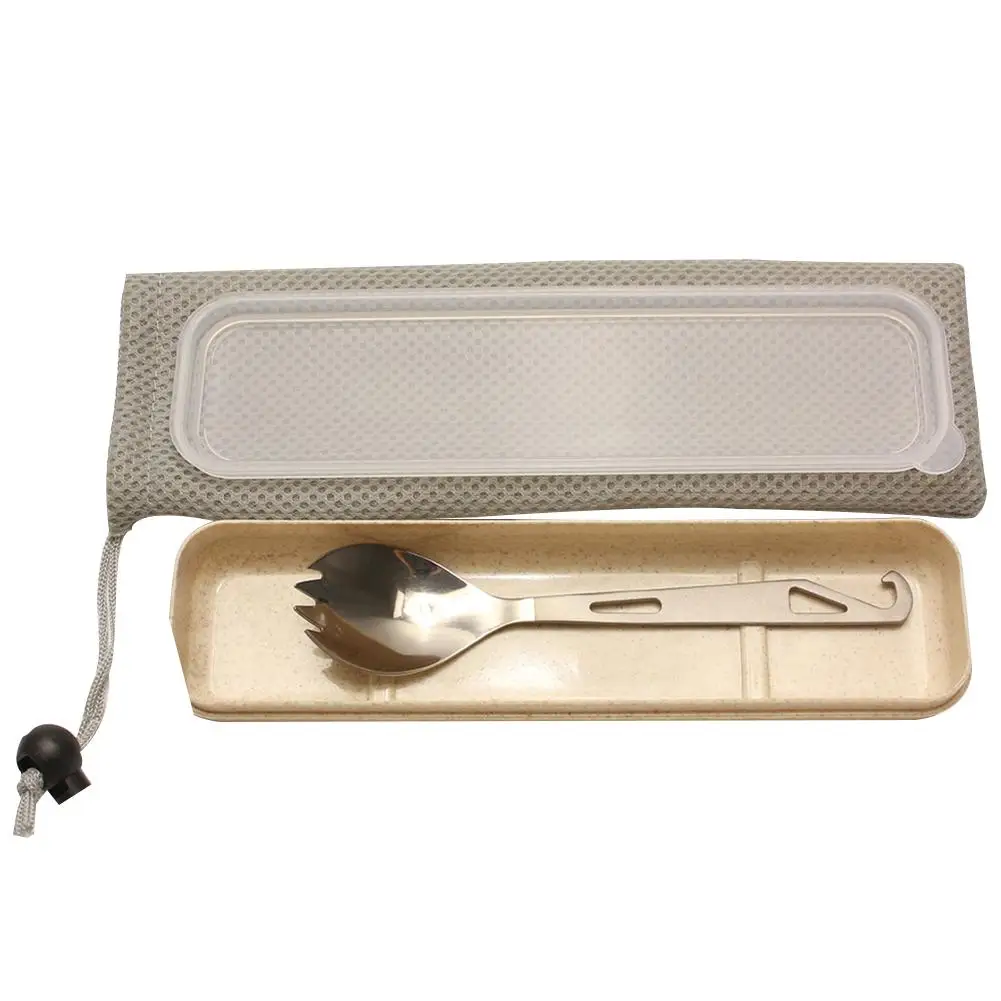 

Reusable Durable Transparent Cover With Storage Bag School Wheat Straw Tableware Box Set Home Slot Design Portable Cutlery