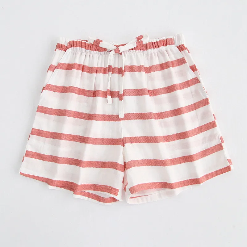 Summer Women's Cotton Pajama Pants Large Size Double Layer Gauze Home Pants Loose and Comfortable Casual 2022