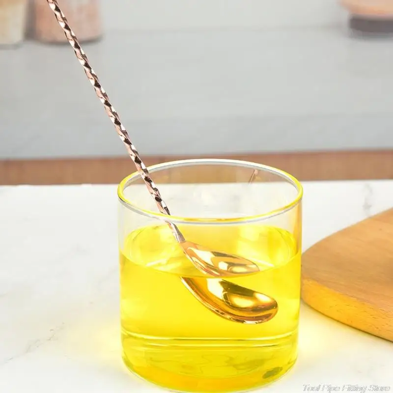 Long Handle Bar Mixing Spoon Stainless Steel Bar Mixer Spoons Cocktail Mix Spoons for Making Drinks s