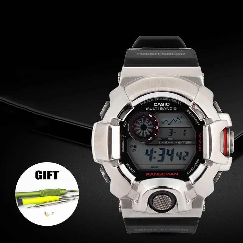 

316L Stainless Steel Watch Case&Strap For Casio G-shock Watch Bezel For Casio GW-9400 Watch Band Bumper For G-shock Watch