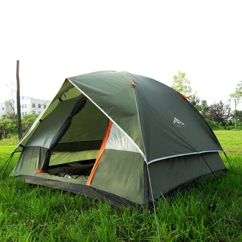 

3-4 People Windproof Camping Tent Double Water Pressure Glue Waterproof Popup Outdoor Travel Beach Travel UV Protection Tent